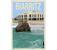 CB78- Lot de 5 Cabas Biarritz (rocher de la vierge)